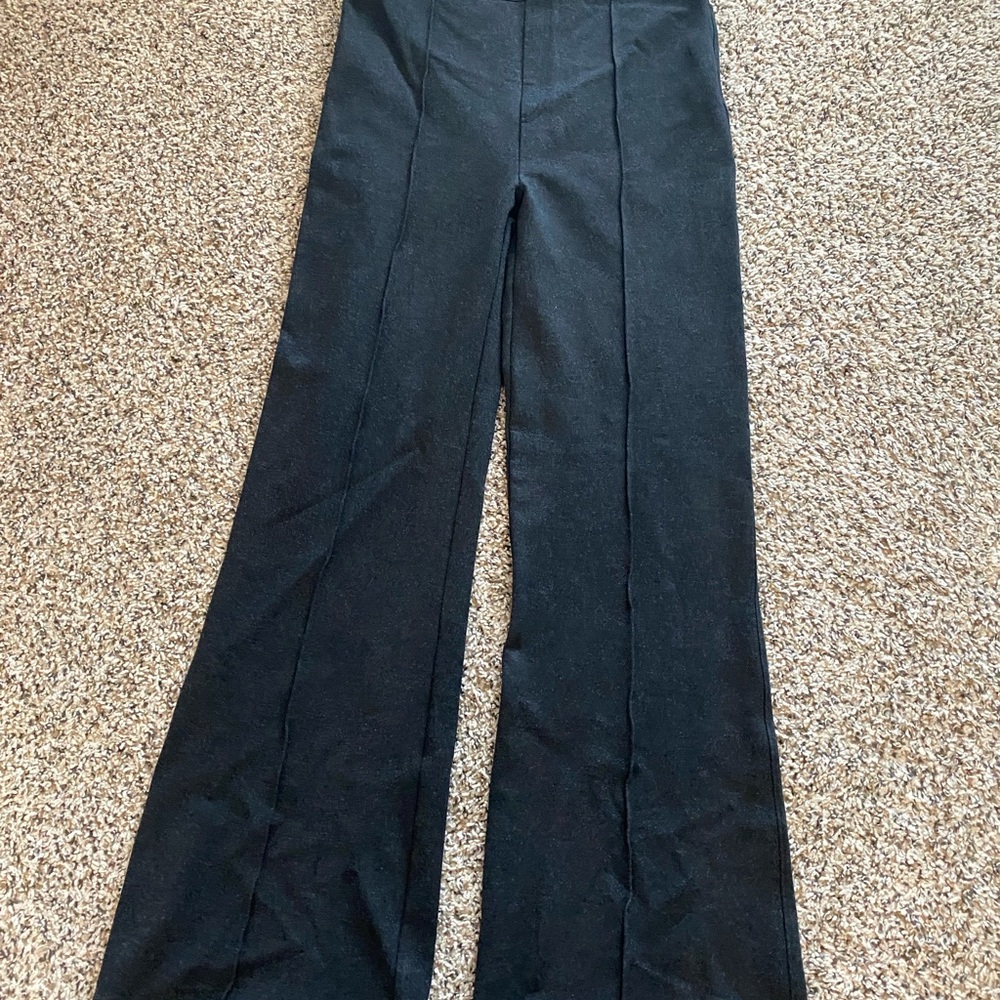 SPANXsmooth™ PerfectFit Ponte Flare Pants Charcoal Gray Work Business Pants